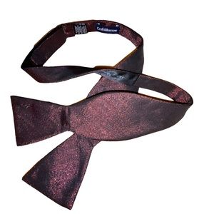 Croft and Barrow sparkly maroon bow tie